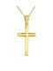 Kritsimis Damen Gold Kreuz 14K mit Kette