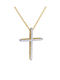 Kritsimis Damen Gold Kreuz 14K mit Kette