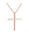 Kritsimis Women's Rose Gold Plated Cross with Chain