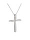 Kritsimis Women's White Gold Cross 14K with Chain