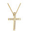 Kritsimis Damen Gold Kreuz 14K mit Kette