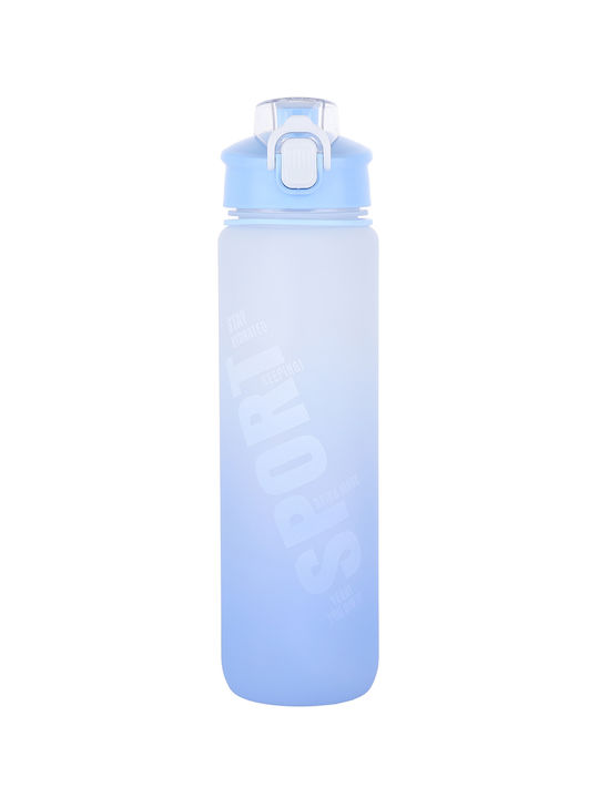 Tpster Water Bottle Plastic 1000ml Light Blue