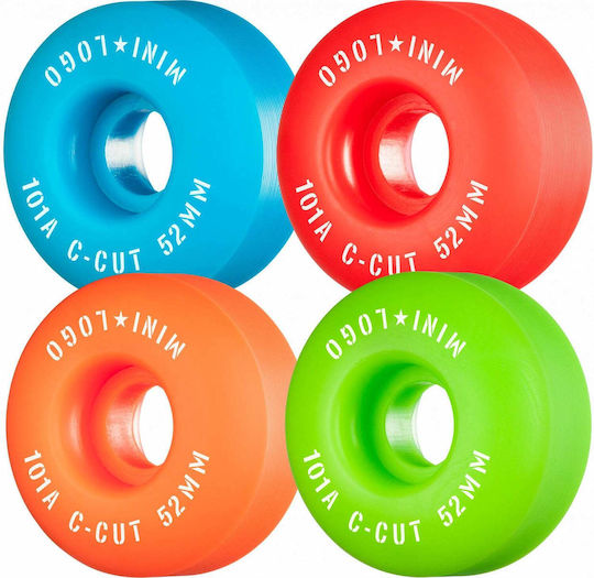 Mini Logo C-cut "2" 52mm 101 4 Pack Roți Asortate Wsbcmlcc25201ast