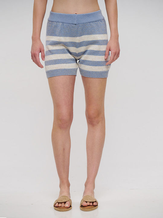 Ble Resort Collection Women's Shorts Beachwear Grey/blue/white