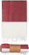 24home.gr Beach Towel Red 180x90cm.