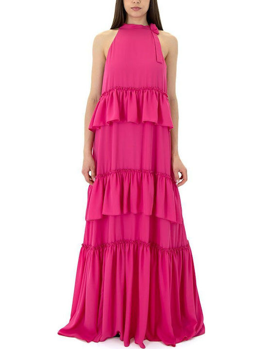 Summer Maxi Dress for Wedding - Christening Pink