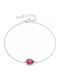 Oxzen Women's Bracelet made of Silver with Zircon