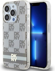 DKNY Pattern Back Cover Plastic Bej (iPhone 14 ...