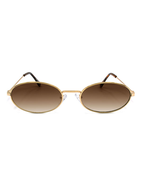 Awear Gael Sonnenbrillen mit Gold Rahmen und Braun Verlaufsfarbe Linse