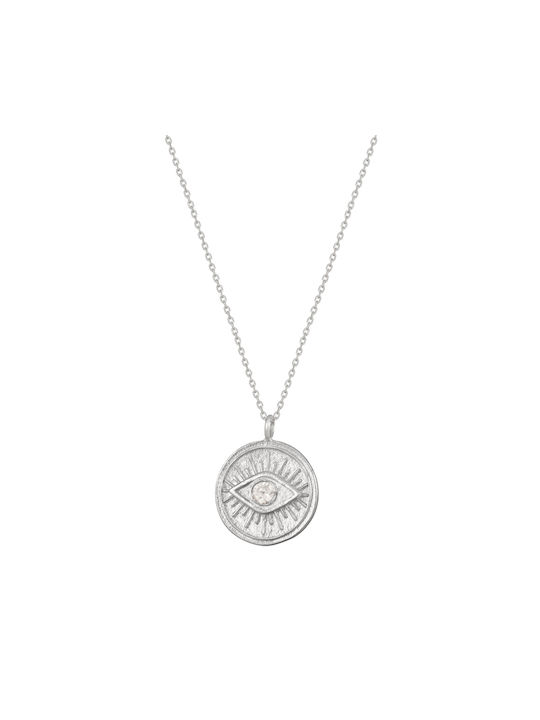 Abadianakis Necklace Eye from Silver