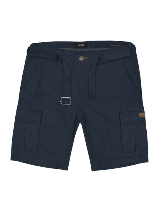 Double Ανδρική Βερμούδα Cargo Blue