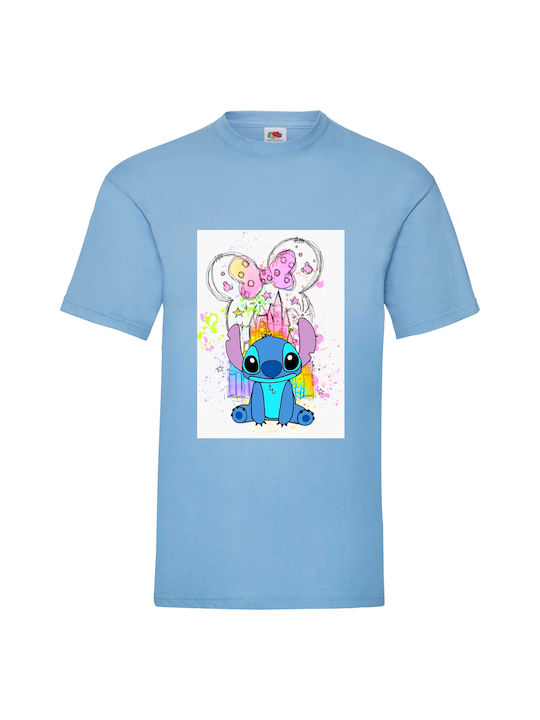 Fruit of the Loom Lilo And Stitch Bluse Blau Baumwolle