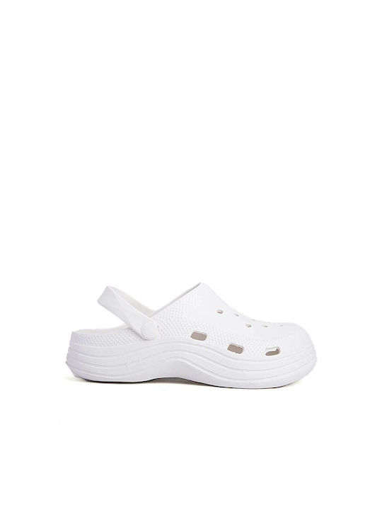 Women's Perforated Clog White