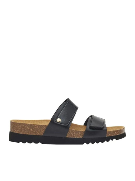 Lusaka 2.0 Leather Women's Flat Sandals in Black Color Regular Fit