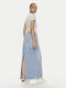 Claire Denim Hoch tailliert Maxi Rock Denim Light