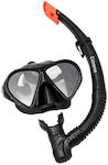 Extreme Diving Mask Silicone with Breathing Tube in Black color