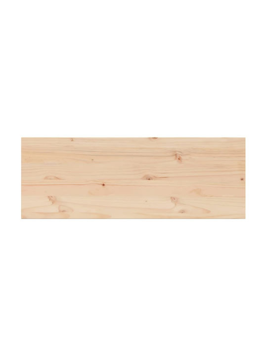 vidaXL Dreptunghiulară Suprafața mesei din Lemn Masiv Maro 110x40x2.5cm 847432 1buc