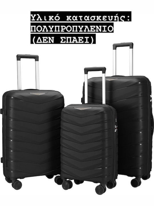 Ormi ESH-B012 Reisekoffer Hartschalen Black mit...