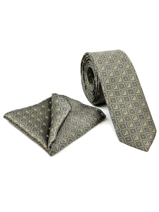 Legend Accessories Men's Tie Printed in Green Color