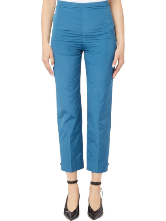 Women's Fabric Trousers Petrol