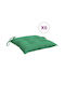 vidaXL Waterproof Bench Cushion Palette Green 6 Pieces 50x50cm