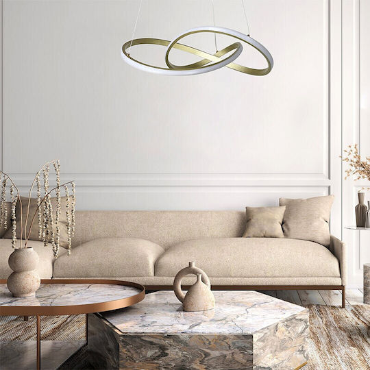 Rabalux Adjustable Pendant Light Gold 120x120cm