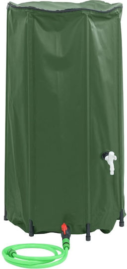 vidaXL Vertical Cylindrical Plastic Storage Tank 100lt for Water / Petroleum Green