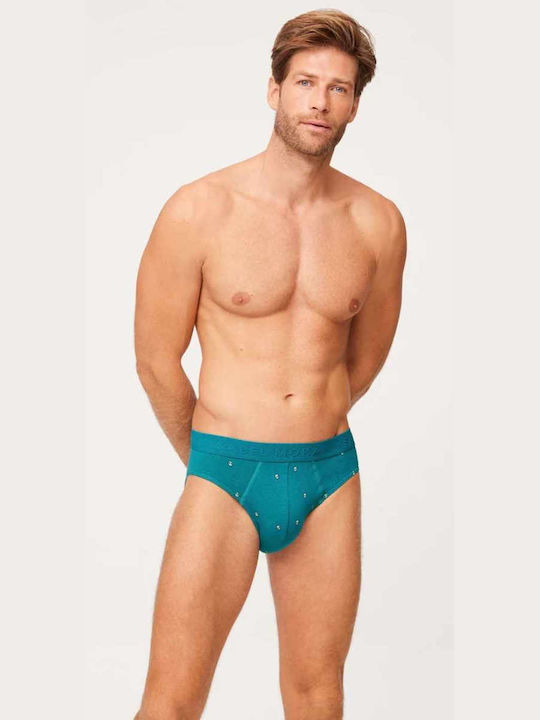 Herren Slips Mehrfarbig mit Mustern 2Packung