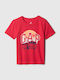 GAP Kids Blouse Short Sleeve Red Mix Match Graphic