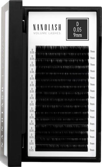Nanolash Обемни Мигли Фалшиви Мигли 0.05 D #9 Mm 1 Бр