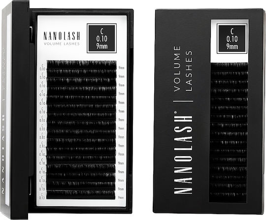 Nanolash Volume Lashes False Eyelashes 0.10 C #9 Mm 1 U