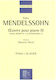 Mendelssohn Oevres Pour Piano Iii