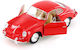 Kinsmart 1:32 Μεταλλικό 1962 Porsche 356 B Carrera 2 Κόκκινο Ανοιγόμενες Πόρτες Kt5398c