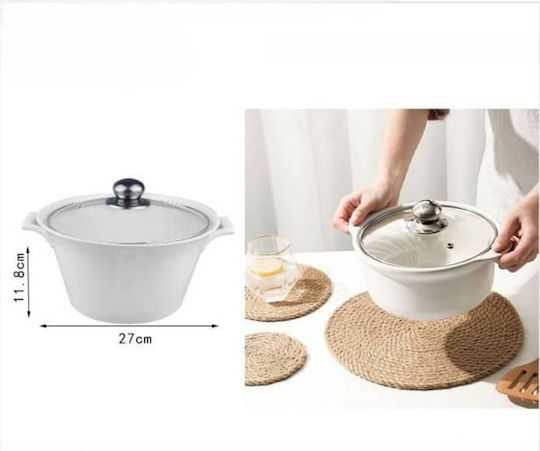 ForHome Niederländischer Ofen aus Porzellan 2,2 l