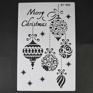 Christmas Decorations Stencil Decoration Confectionery Accessories Paper 21.44cm 2ddafa634402