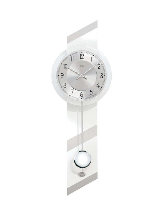 AMS Wall Clock Silver