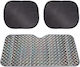Car 240051 Laser Sun Protection Set Front Windshield Interior Medium 145x70cm Rear Windshield 2 Pieces 44cm X 36cm 3 Pieces