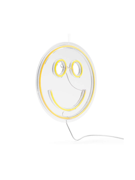 Decorative Smiling Face Neon Wall Light 94128 Source