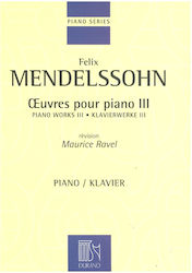 Durand Mendelssohn Oeuvres Pour für Klavier Durand Mendelssohn Oeuvres Pour für Klavier
