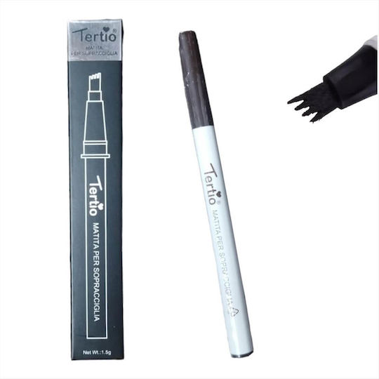 Tertio Stilou Impermeabil Pentru Sprâncene Tatuaj Castaniu Închis 1.5gr