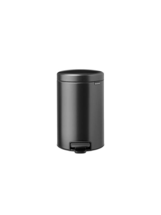 Brabantia Newicon Waste Bin Waste Plastic with Pedal Gray 12lt 1pcs