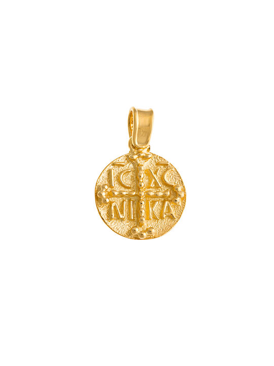 Engraved 9k Gold Constantinato Charm