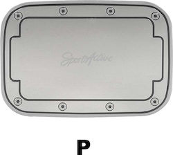 Autoline Car Protective Stickers Aluminum "P" for Car Gas Cap 1pcs