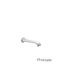 Delizia Built-in Faucet Spout for Shower Silver