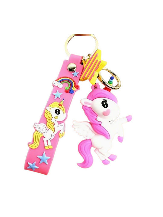 Silicone 3D Unicorn Keychain 7cm 77781