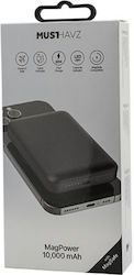 Musthavz MHPWRMP10A4BLK 10000mAh Μαύρο Musthavz MHPWRMP10A4BLK 10000mAh Μαύρο