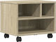 Stand with Casters Printer Stand with Wheels Sonoma Oak 41x32x34,5 cm. 840613