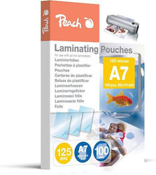 Peach Laminating Sheets A7 125 microns 100pcs