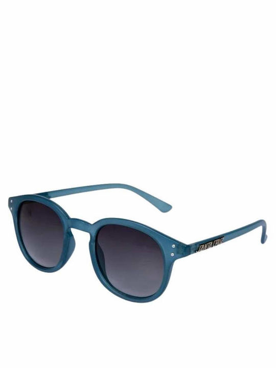Santa Cruz Watson Sunglasses with Blue Plastic Frame and Gray Gradient Lens SCA-WSU-0148