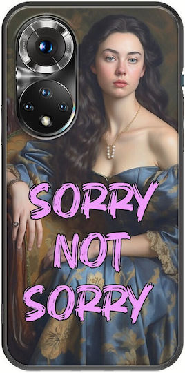 Vintage Lady Sorry Not Sorry Huawei Nova 9 Black Tpu Μαύρη Σιλικόνη